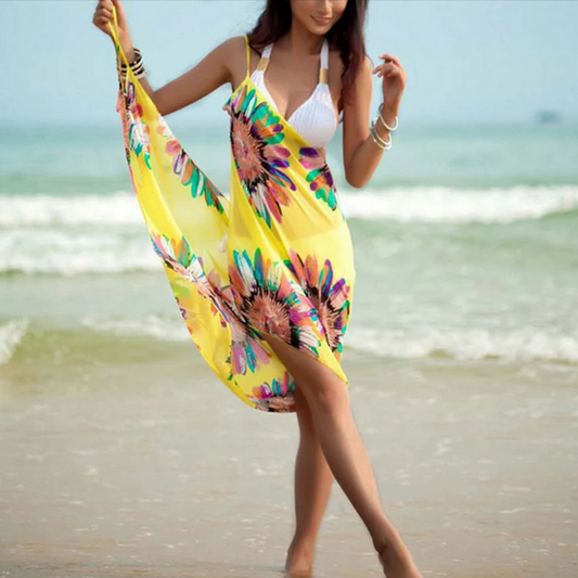 Summer Outer Beachwear - Bohemian Style Yellow