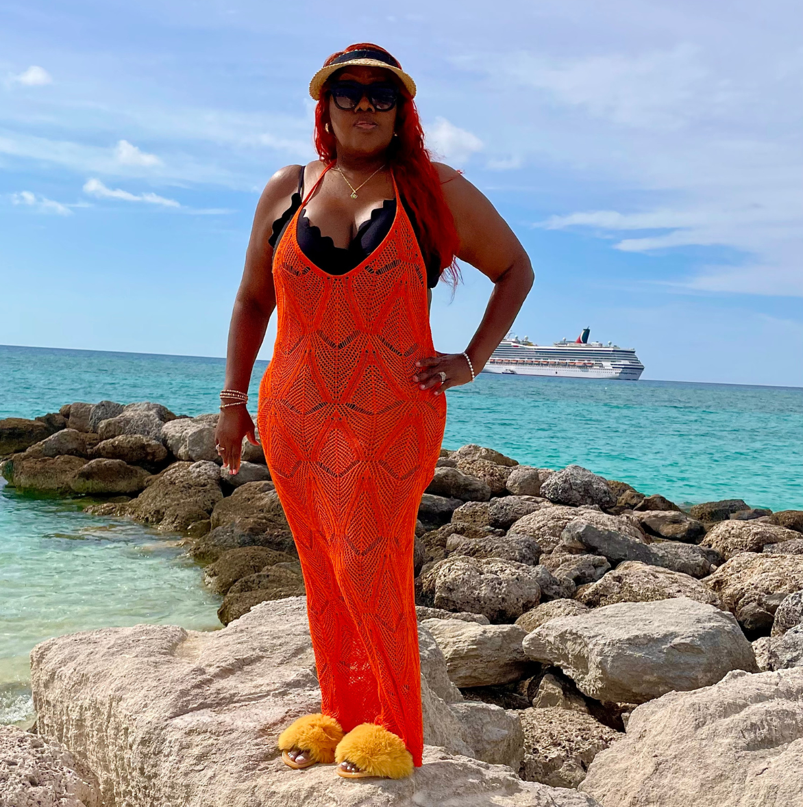 Knitted Beach Cover Up - Bohemian Collection