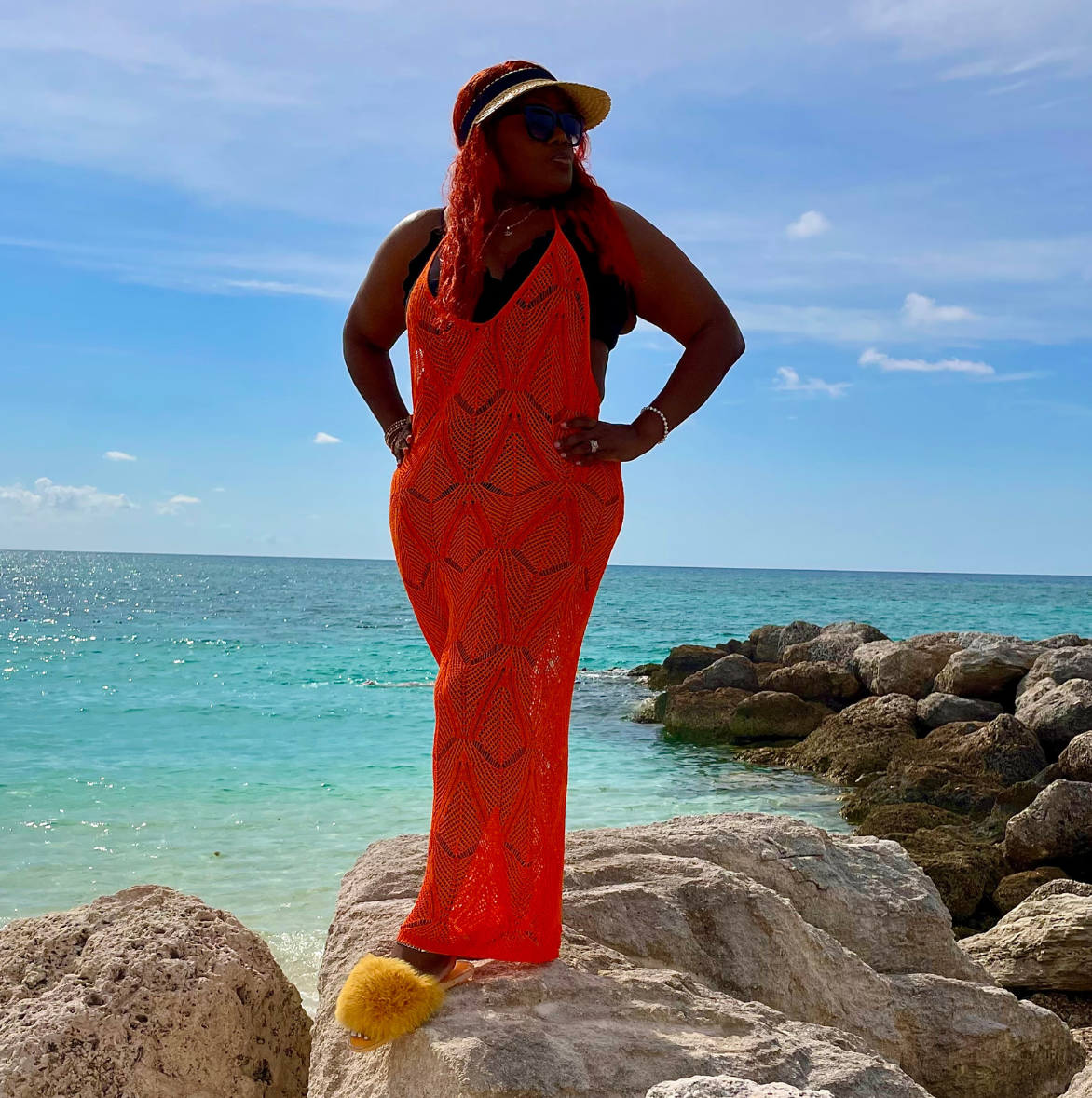 Knitted Beach Cover Up - Bohemian Collection