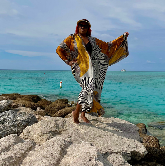 Golden Life Kimono - Bohemian Collection