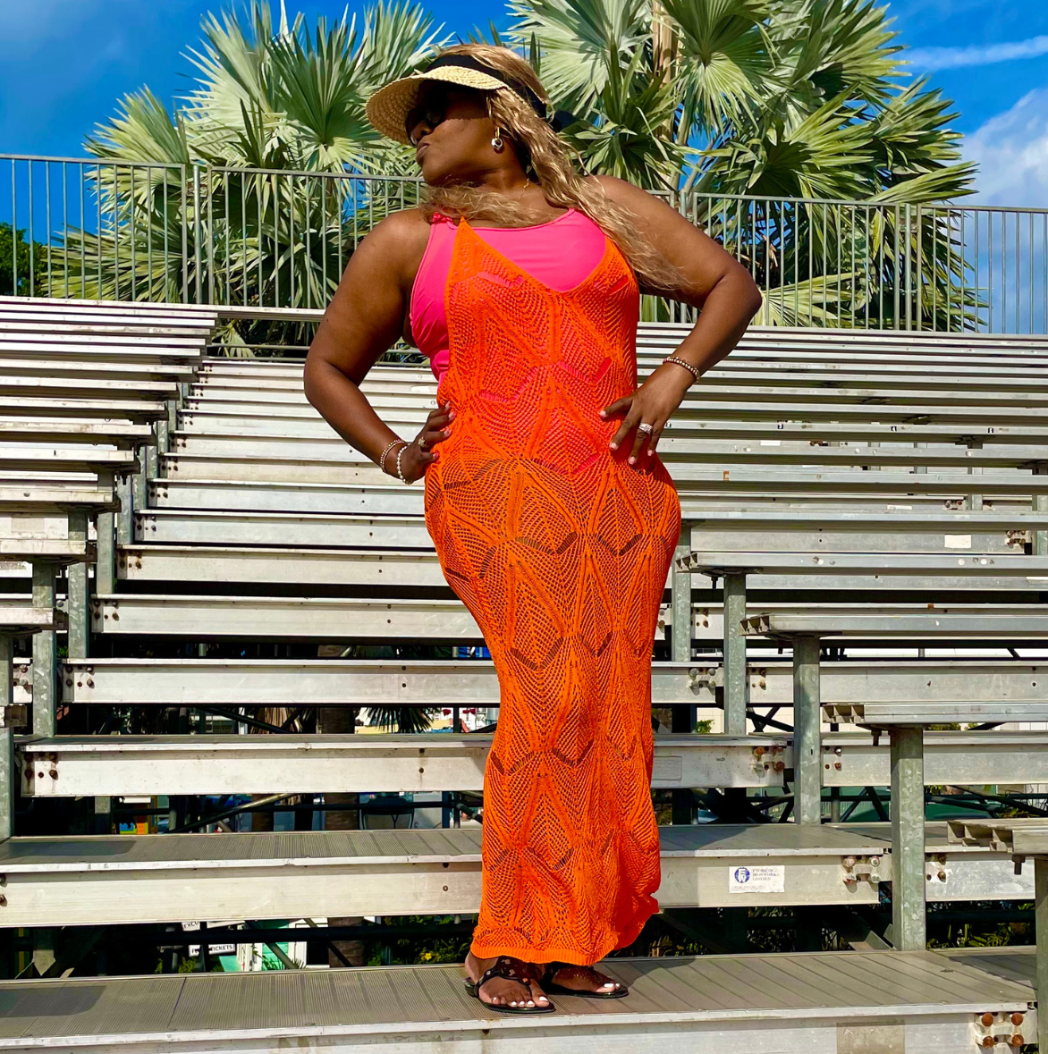 Knitted Beach Cover Up - Bohemian Collection