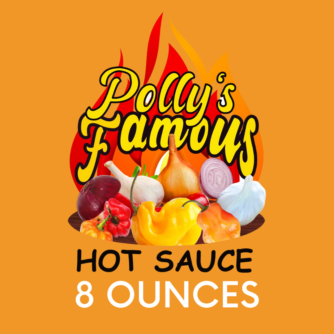 Pollys Famous Hot Sauce - 8 oz