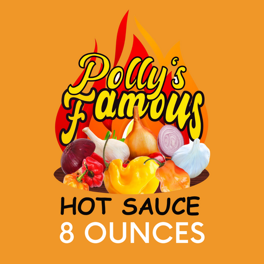 Pollys Famous Hot Sauce - 8 oz