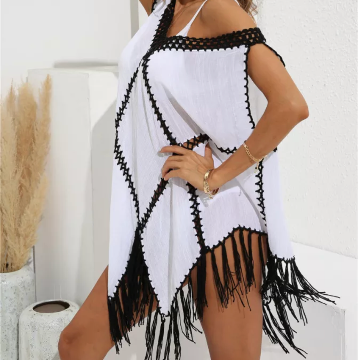Asymmetrical Beach Cover Up