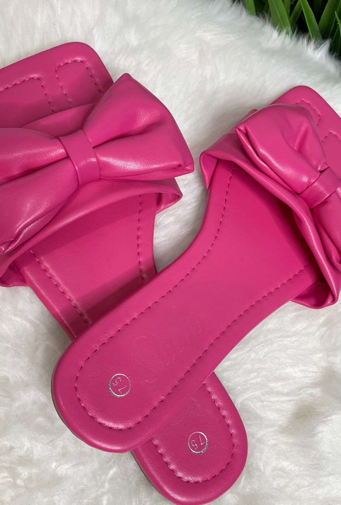 Bow Slides - Pink