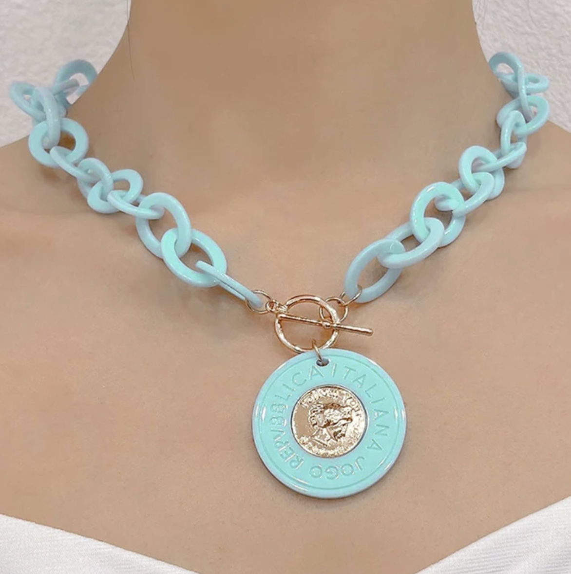 Fashionable Colorful Chain Necklaces