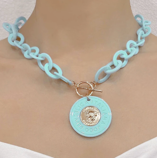 Fashionable Colorful Chain Necklaces