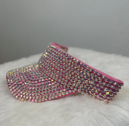 Rhinestone Hat at Pollys Boutique - Pink