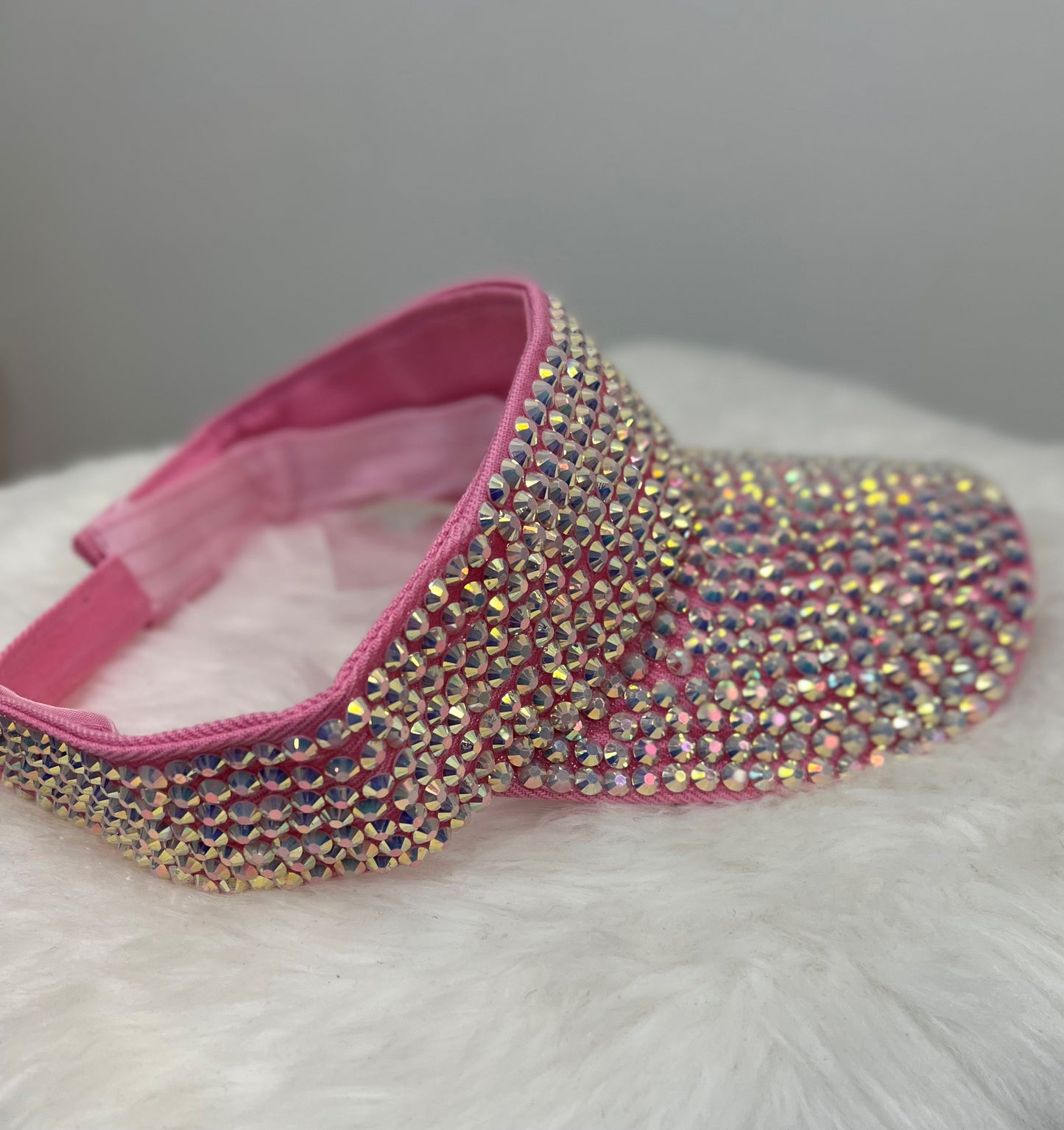 Rhinestone Hat at Pollys Boutique - Pink