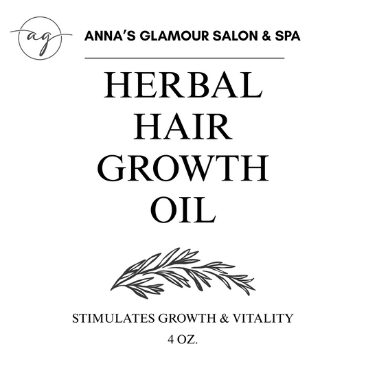 Anna's Glamour Herbal Hair Growth Oil with applicator - 4 oz Bottle