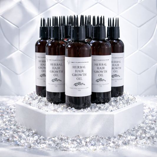 Anna's Glamour Herbal Hair Growth Oil with applicator - 4 oz Bottle