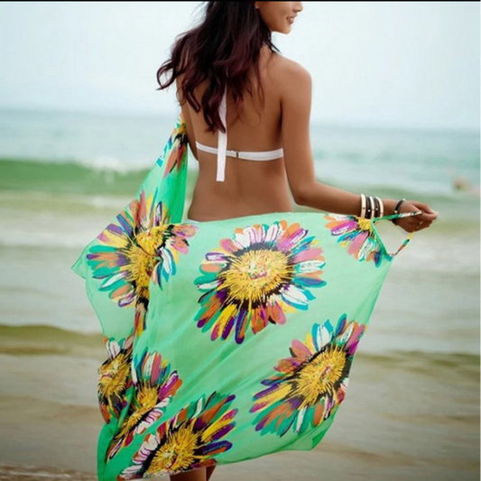 Summer Outer Beachwear - Bohemian Style Green
