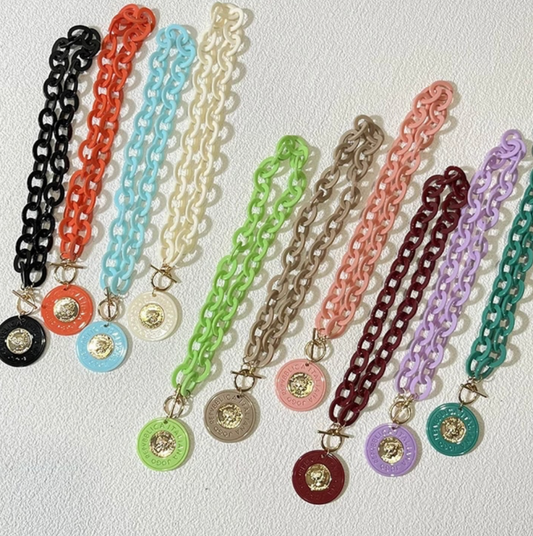 Fashionable Colorful Chain Necklaces