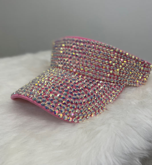 Rhinestone Hat at Pollys Boutique - Pink