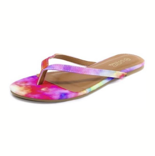 Tye Dye Flip Flops